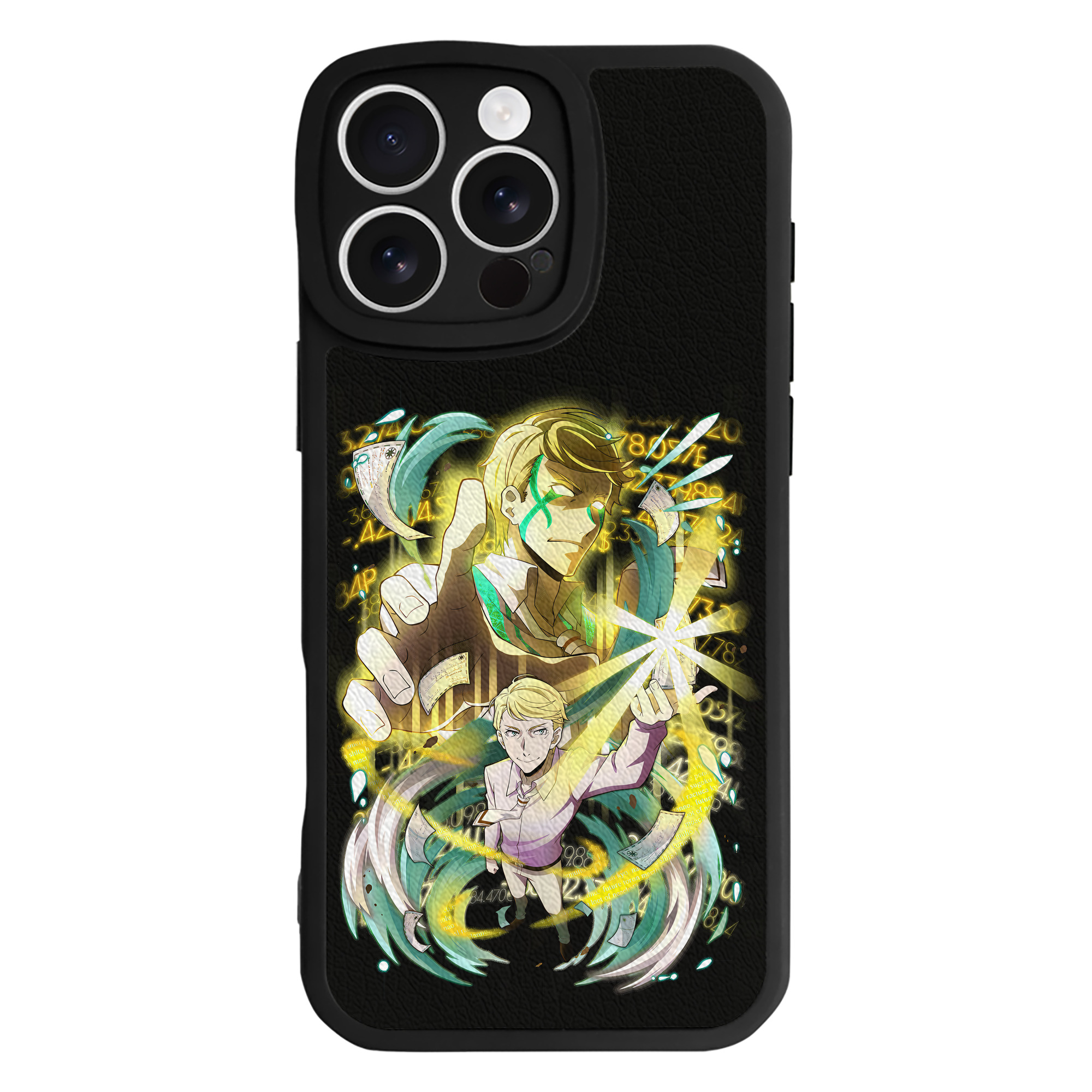 （画像用） 文豪ストレイドッグス Bungo Stray Dogs 【iPhone 16シリーズ対応】シリコンスマホケース（レザー調） 材質：シリコン